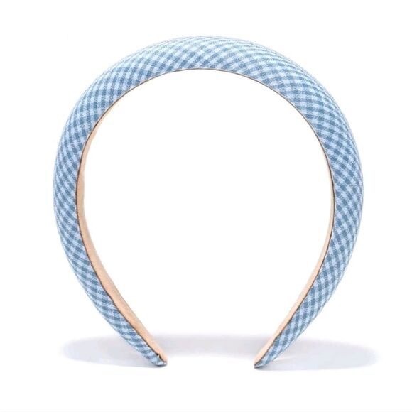 Blue Gingham Headband - Picture 3 of 5